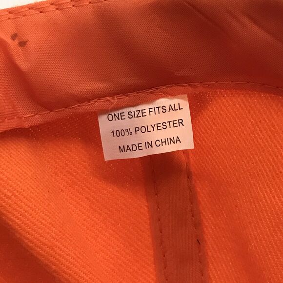 NEW I'd Rather Be Hunting Embroidered Ball Cap Adjustable OS Camo & Orange Hat - Picture 7 of 8